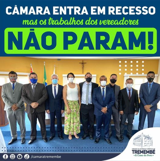 Câmara de Tremembé entra em recesso, mas os trabalham não param