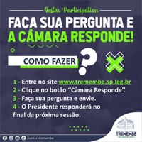 Câmara responde perguntas da população