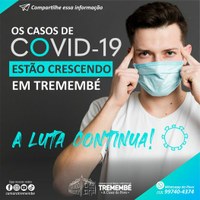 Casos positivos de Covid voltam a crescer em Tremembé