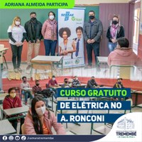 Curso gratuito de elétrica no bairro Alberto Ronconi