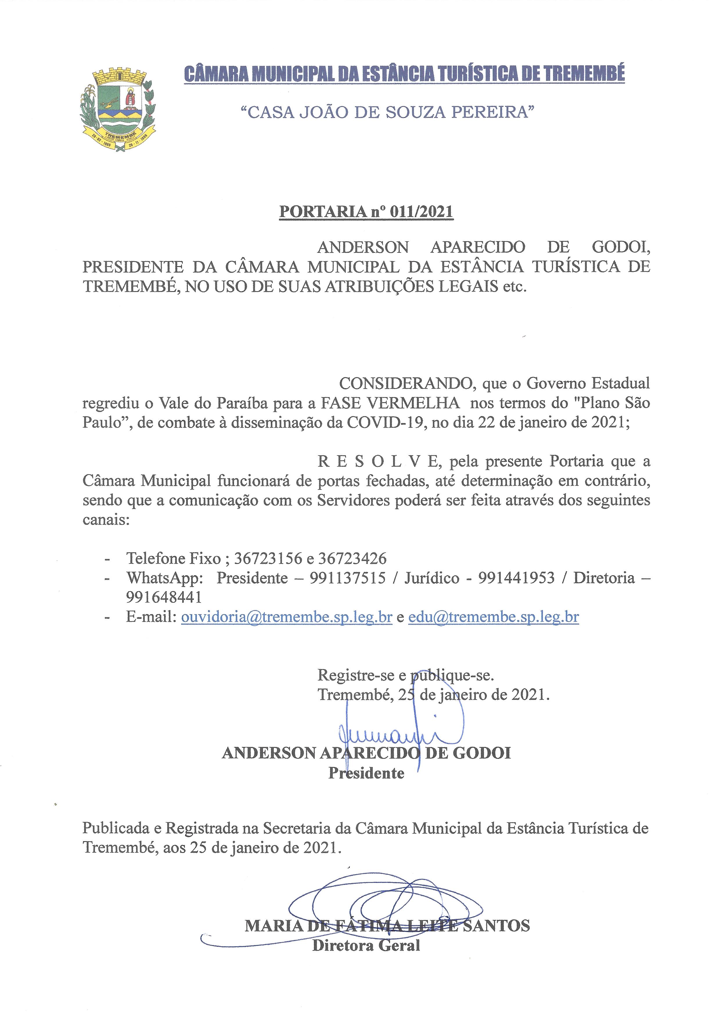 Funcionamento da Câmara Municipal durante fase vermelha do Plano SP