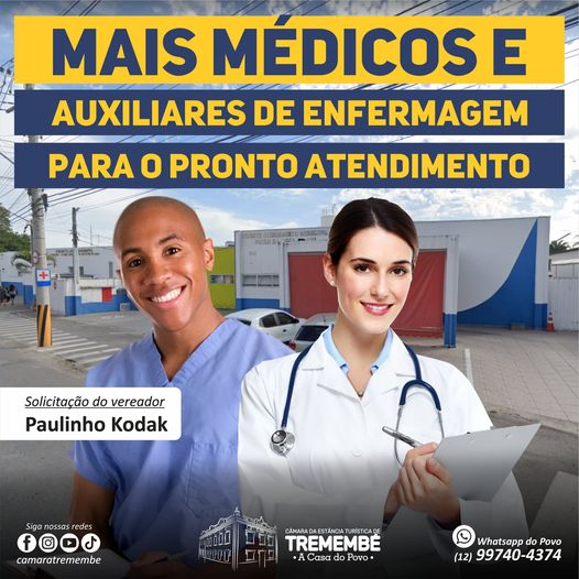 Kodak solicita contratação de médicos e auxiliares de enfermagem para o Pronto Atendimento