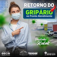 Kodak solicita retorno do gripário no pronto atendimento de Tremembé