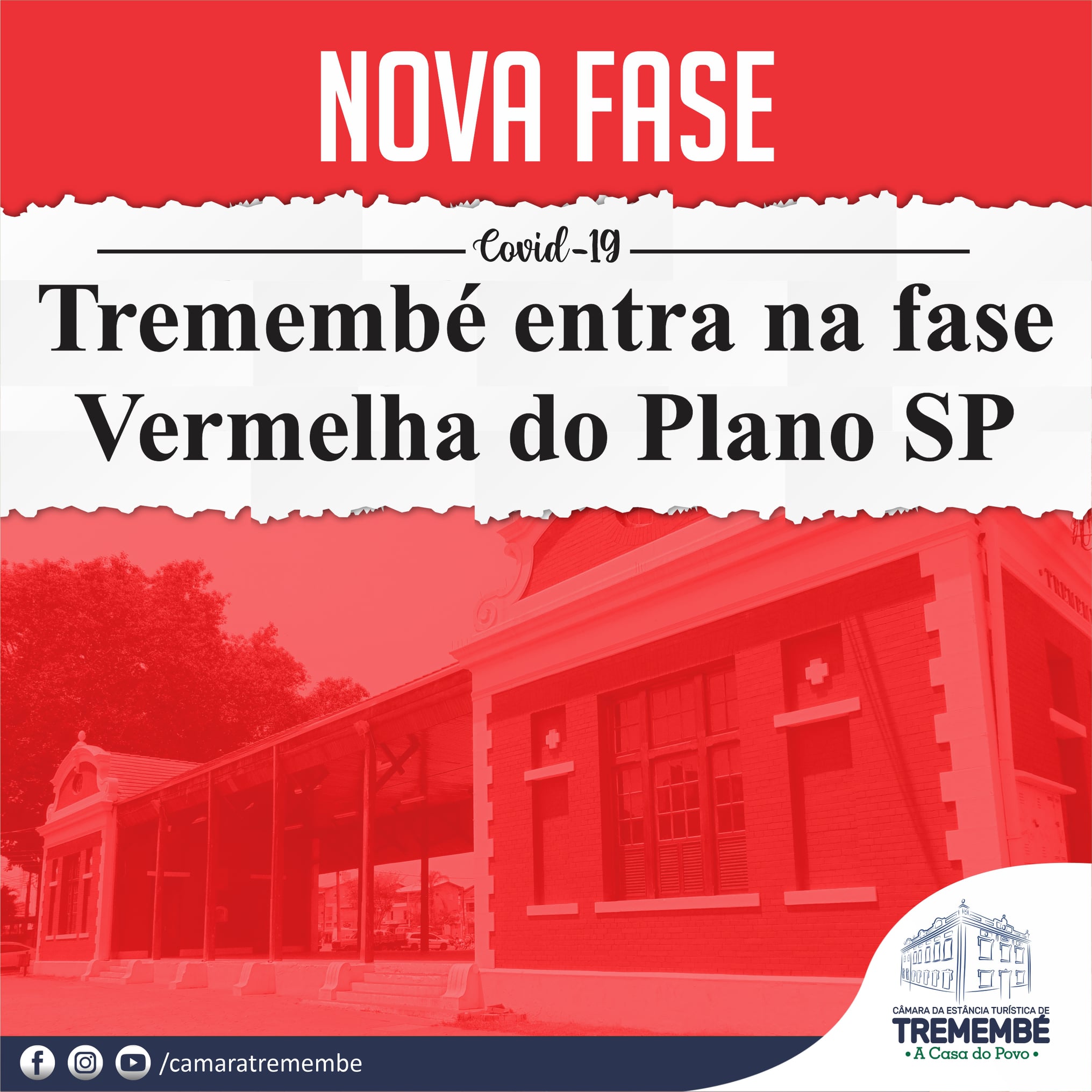 Tremembé entra na fase vermelha do Plano SP