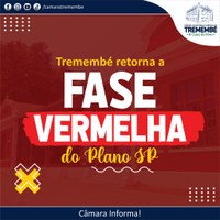 Tremembé volta a fase vermelha do Plano SP