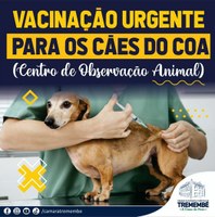 Vacinas polivalentes para animais do Centro de Observação Animal