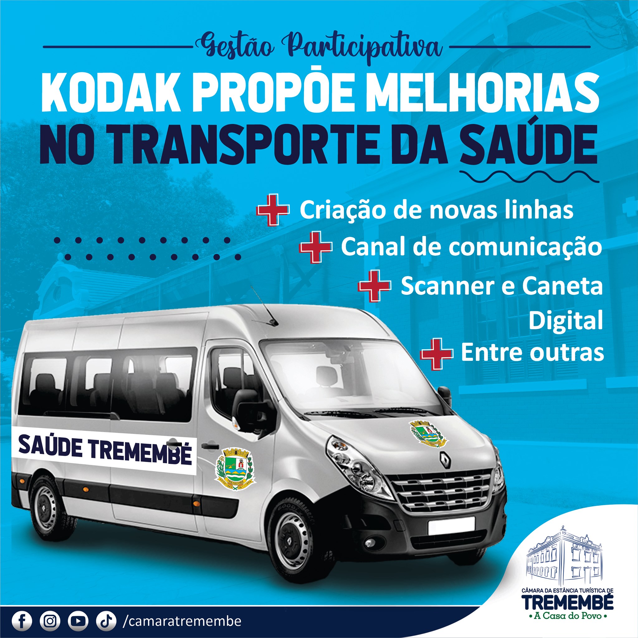 Vereador Kodak propõe melhorias no transporte público da saúde