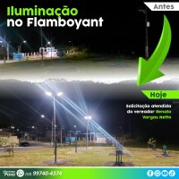 Nova iluminação em área de lazer do bairro Flamboyant