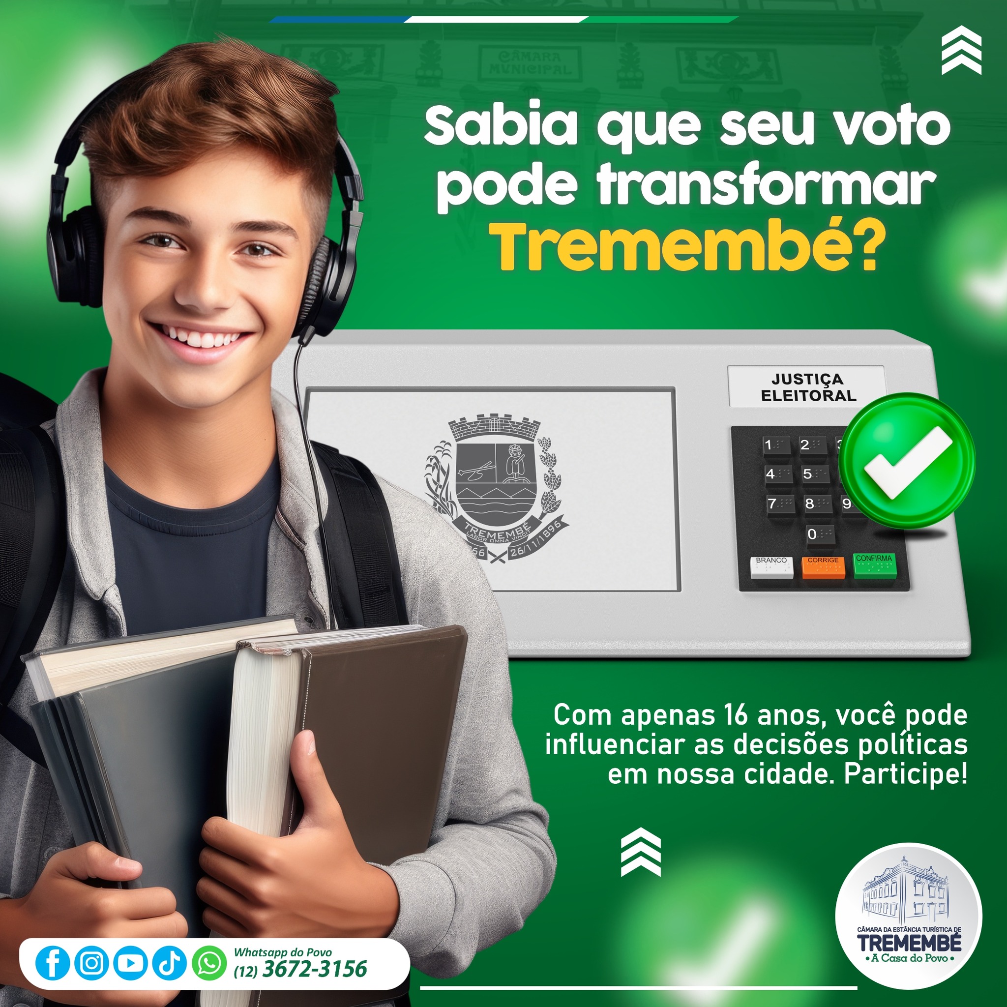 Os jovens podem transformar Tremembé!