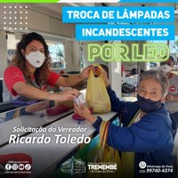 Ricardo Toledo solicita programa "Eficiência Solidária" em Tremembé