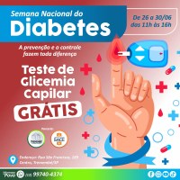 Teste de glicemia capilar gratuito para Tremembé